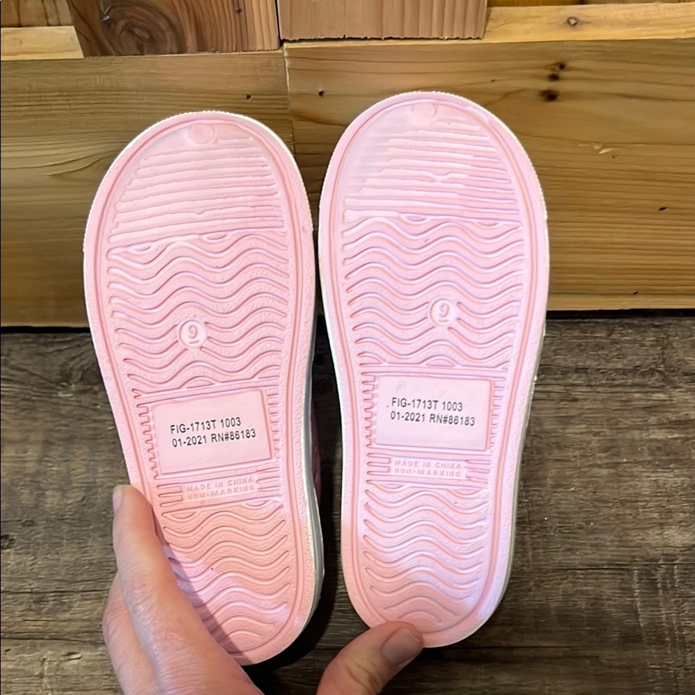 Capelli of New York Kids Pink Slip-On Perforated Water Shoes with White Toe - Picture 5 of 8